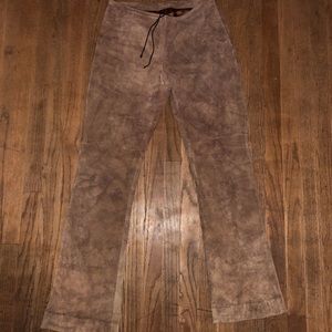 Bebe suede camel pants